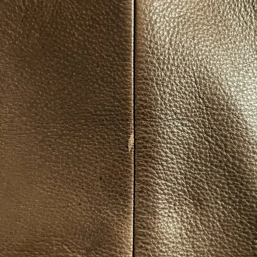 Wilsons Leather Brown Tailored Seam Distressed Pebbled Leather Blazer Jacket - Picture 6 of 10